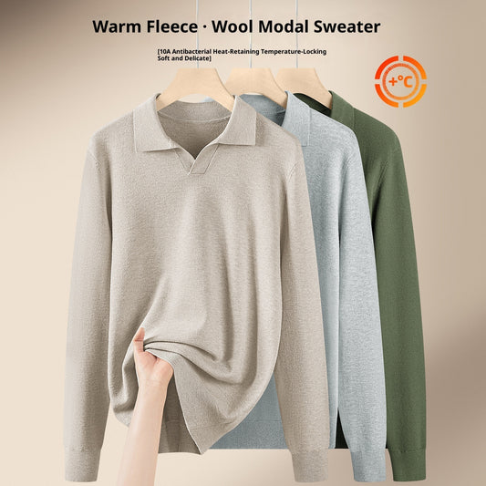 Men's Autumn And Winter Casual Loose Warm Sweater For Layering