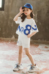 Loose Children's Wear Girl Short-sleeved Big Kids Sports Two-piece Suit - YLORESHOP
