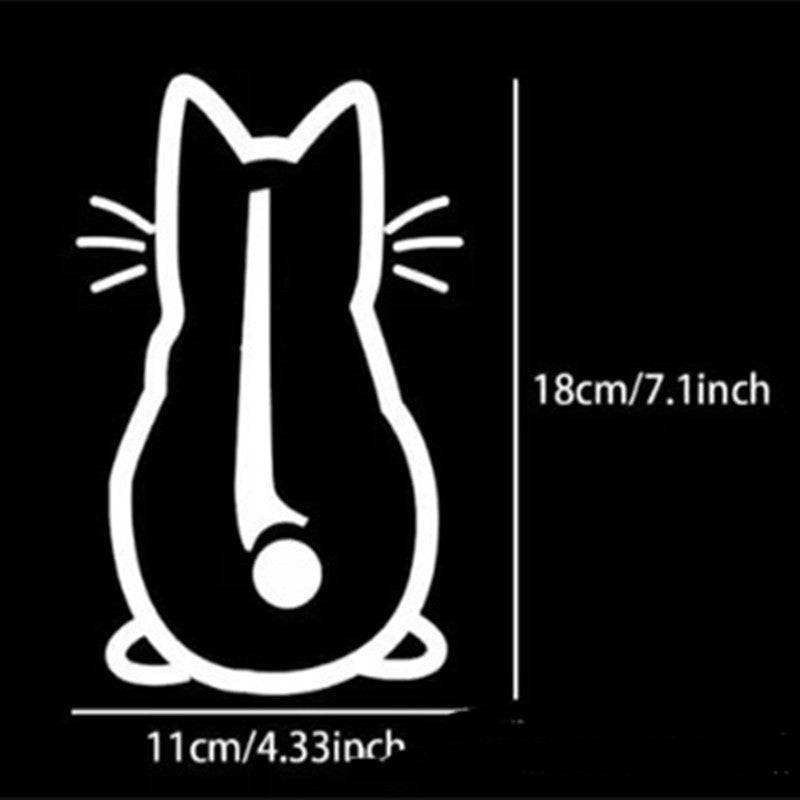 Personalized Cute Cat Shape Wiper Decoration Sticker - YLORESHOP