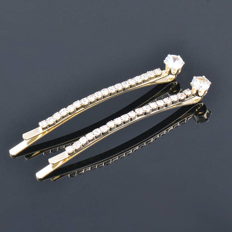 Rhinestone Edge Clip Girls' Hairpin Ins Niche Women's Headdress - YLORESHOP