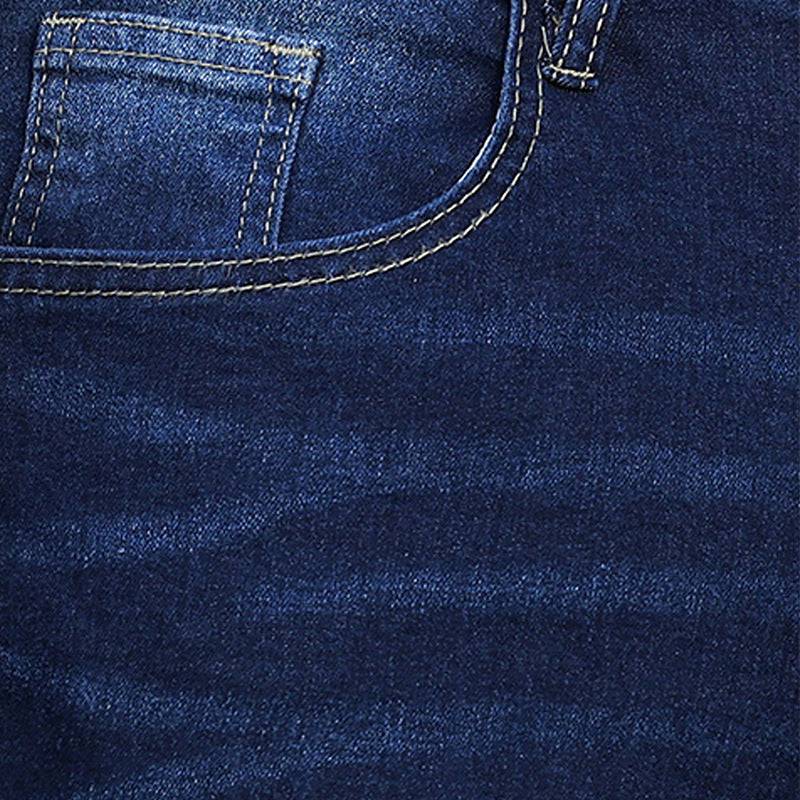 Pantaloni skinny in denim elasticizzato blu da uomo