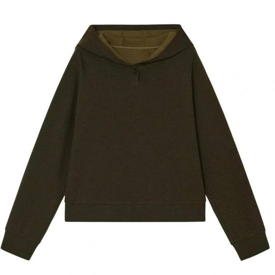 Autumn And Winter New Wool Cotton Blended Knitted Hooded Sweater Sports Suit - YLORESHOP