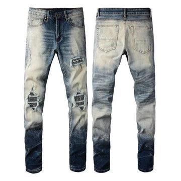 American High Street Men's Jeans Men's Hole Patch - YLORESHOP