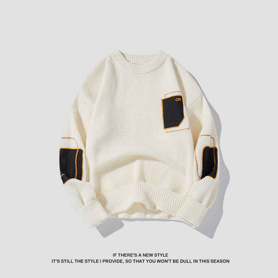 Round Neck Sweater Pattern Japanese Spring And Autumn Leisure - YLORESHOP