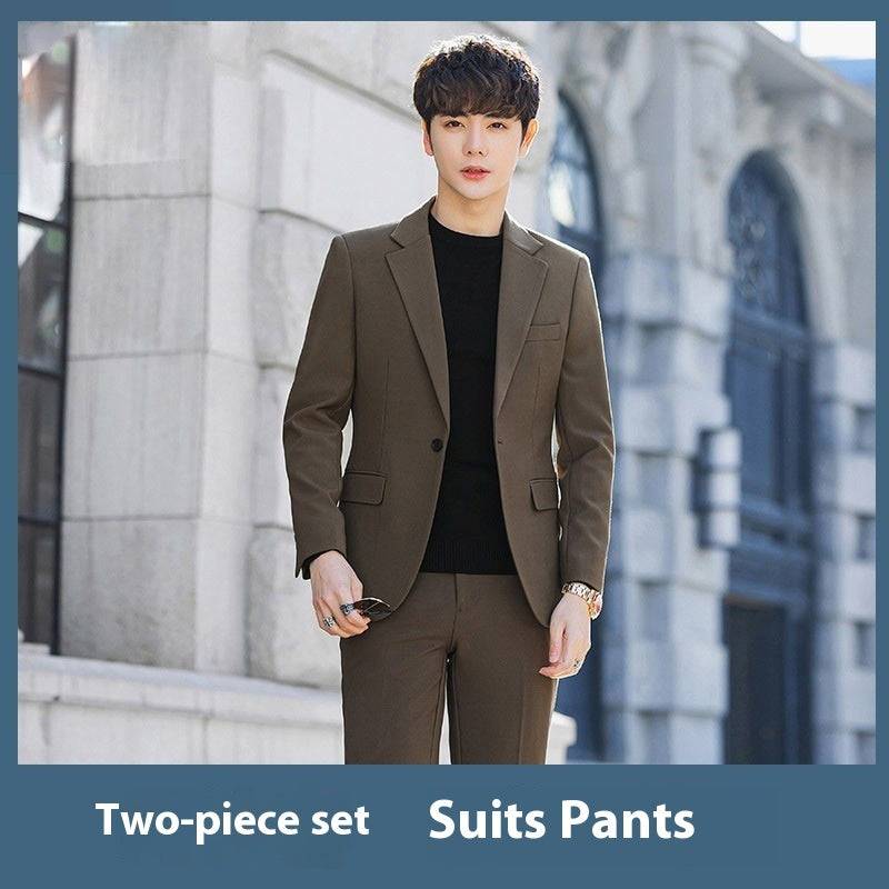 Business Casual Korean-style Slim-fit Trendy High-end Suit Men's Jacket