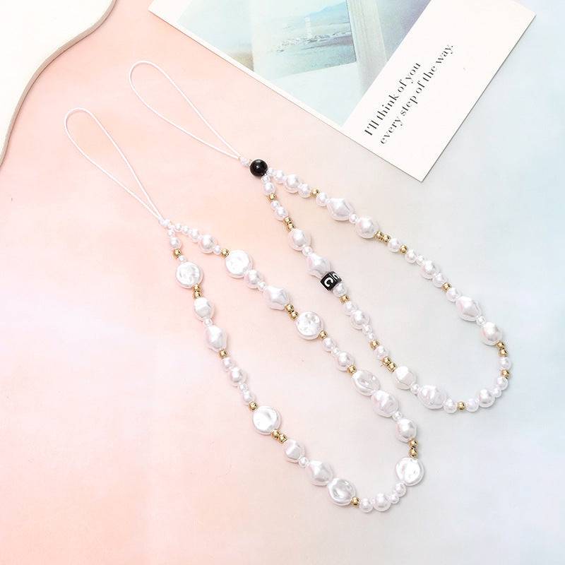 Decorative Letters Short New Special-shaped Pearl Mobile Phone Charm - YLORESHOP