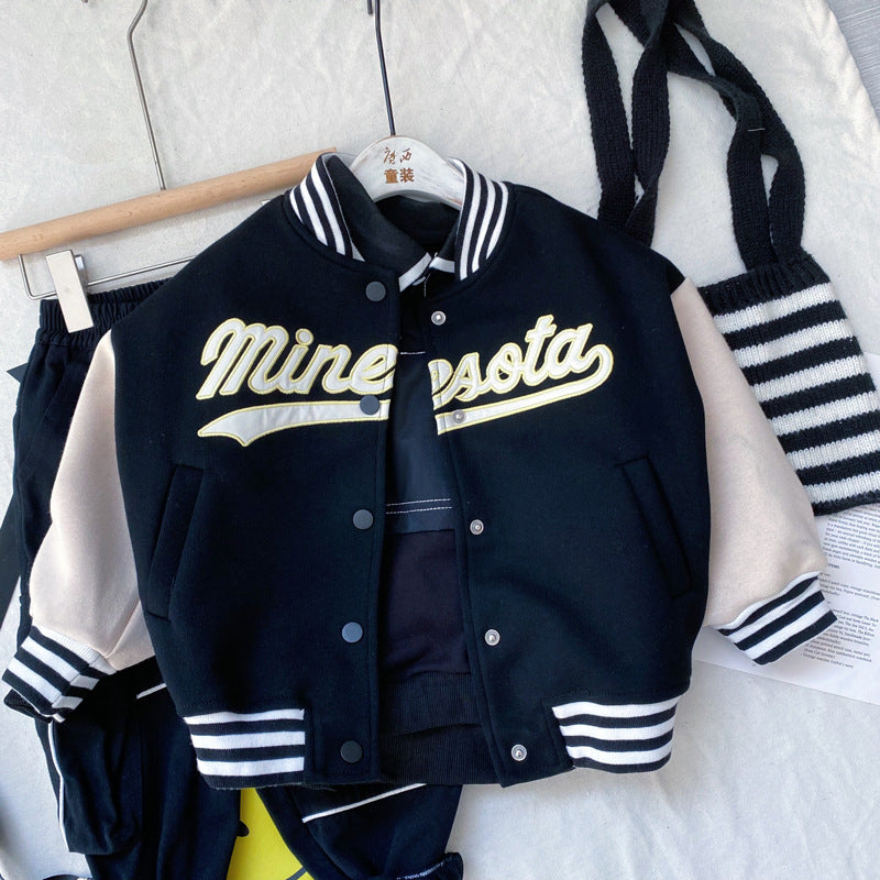 Children's clothing, boys' baseball jacket - YLORESHOP