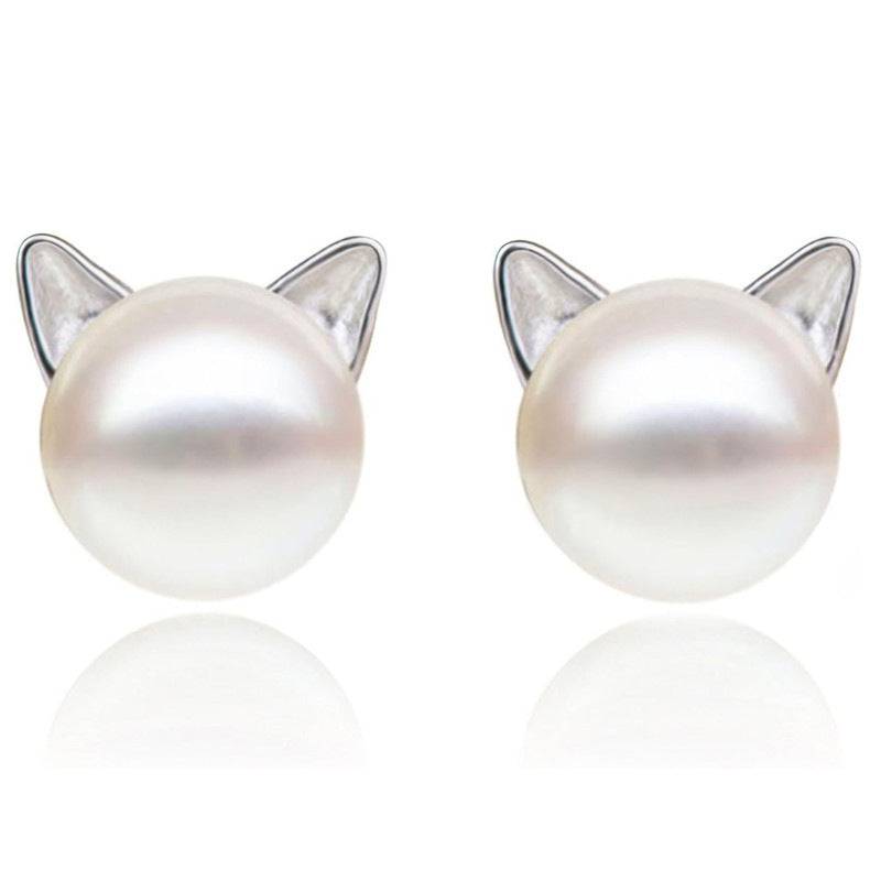 Fashion Cat Ear Pearl Necklace - YLORESHOP