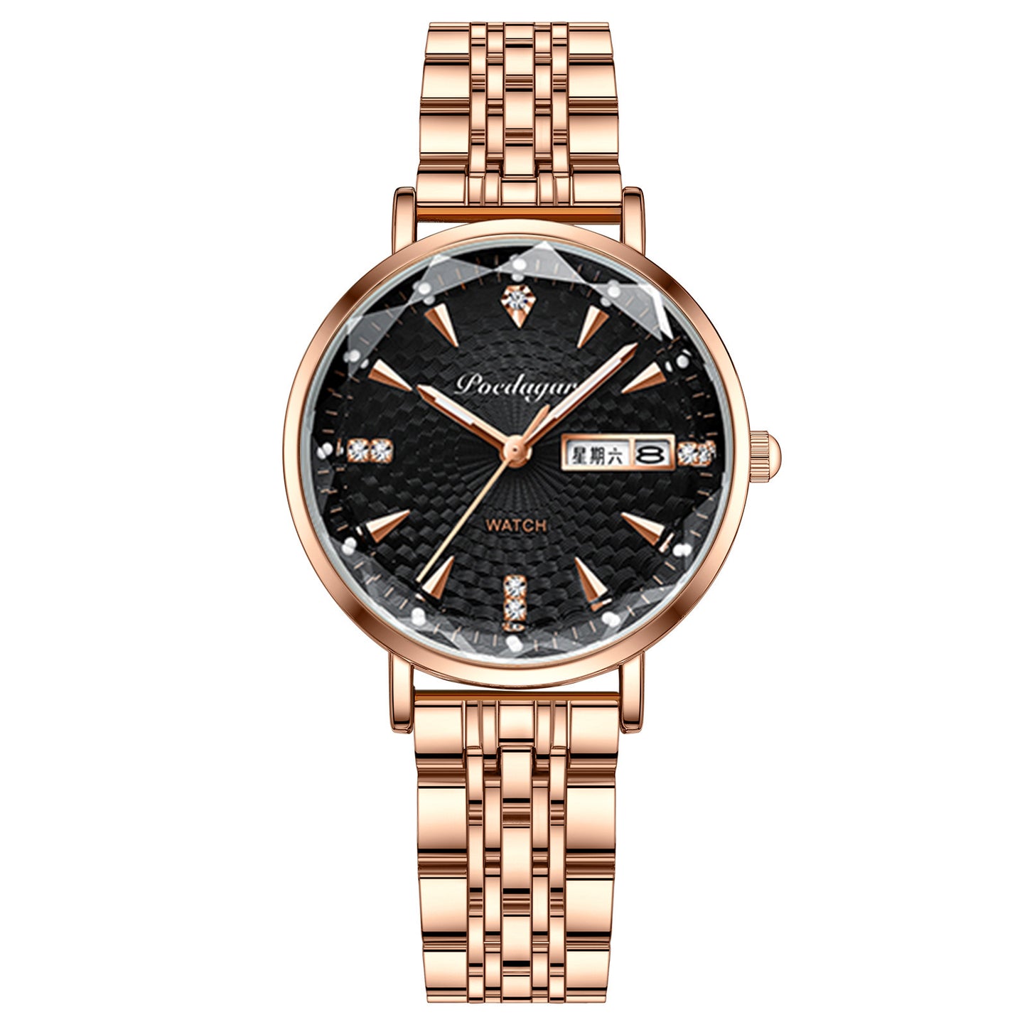 Women's Watch Double Calendar Quartz - YLORESHOP