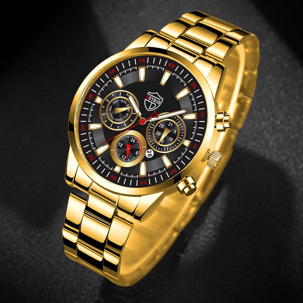 Fashion Men's Watch Fashion Luminous Calendar Watch Business Sports - YLORESHOP