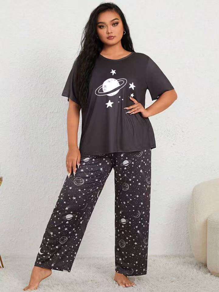 Trousers Plus-sized Plus Size Women's Pajamas Homewear Suit - YLORESHOP