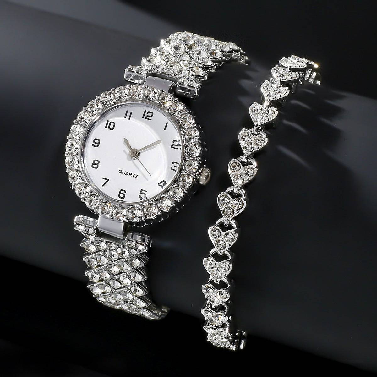 Fashion Jewelry Numbers Diamond Women's Watch Bracelet - YLORESHOP