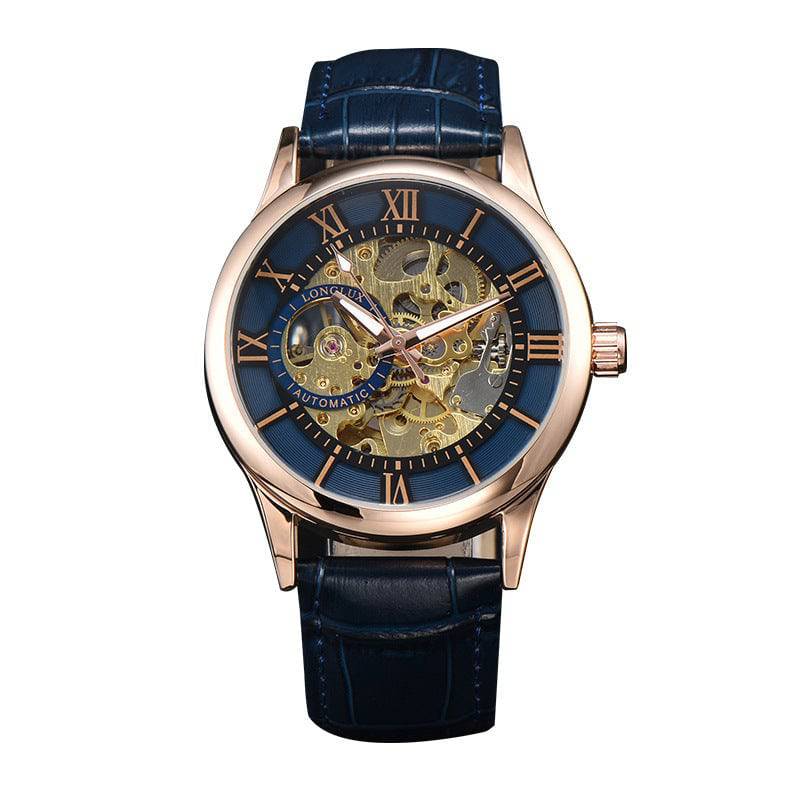 Men's Mechanical Watch Roman Scale Waterproof Fashion Business - YLORESHOP