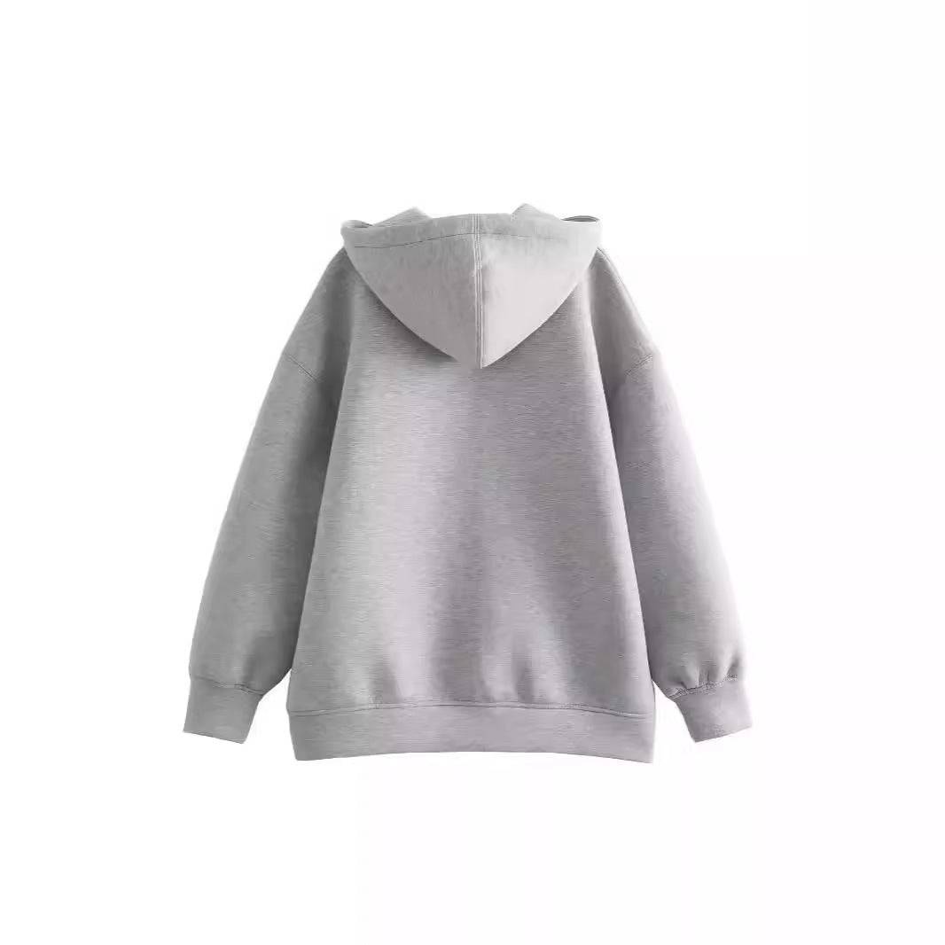 Women's Hooded Long Loose Cardigan Sweater - YLORESHOP