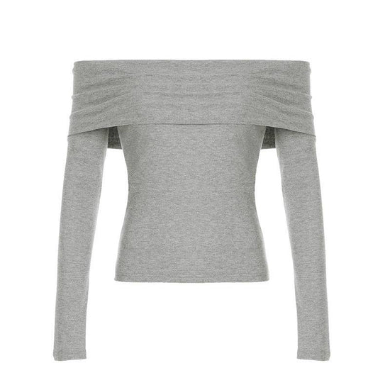 Solid Color Simple Knitting Top For Women - YLORESHOP