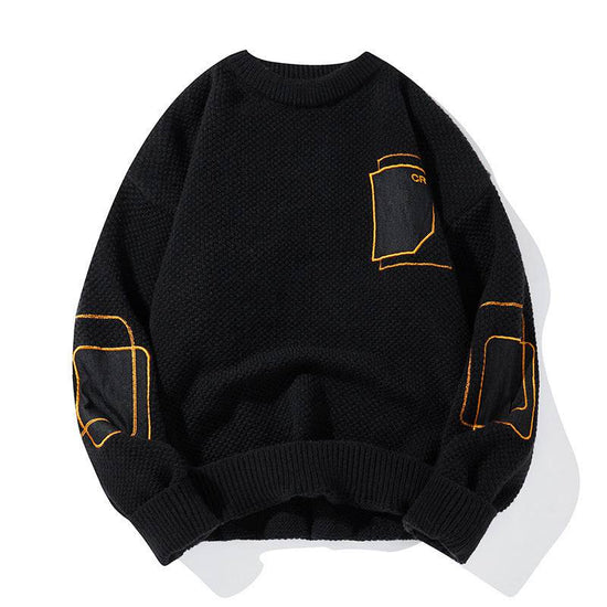 Round Neck Sweater Pattern Japanese Spring And Autumn Leisure - YLORESHOP