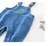 Boys' Fashion Simple Denim Backpack Pants - YLORESHOP