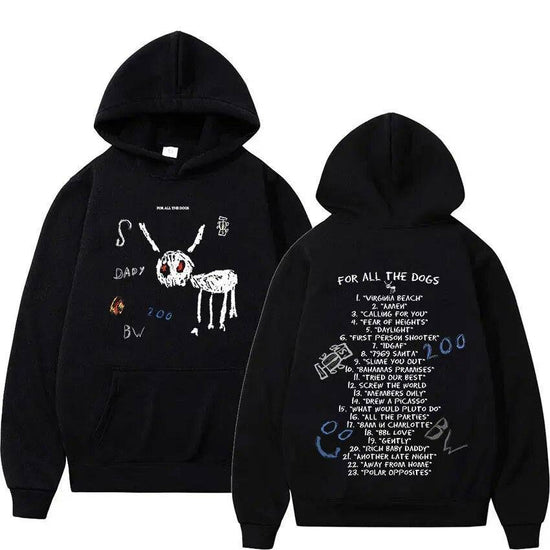 Rapper Drake For All The Dogs Letter Hoodie - YLORESHOP