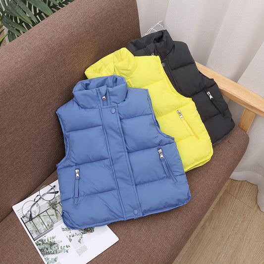 Men And Women Children Wear Loose Down Cotton Vest - YLORESHOP
