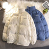 Winter New Padded Coat Hong Kong Style Loose Down Cotton-padded Jacket Fleece-lined - YLORESHOP
