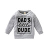 Boys Polyester Letter Grey Sweatshirt Top - YLORESHOP