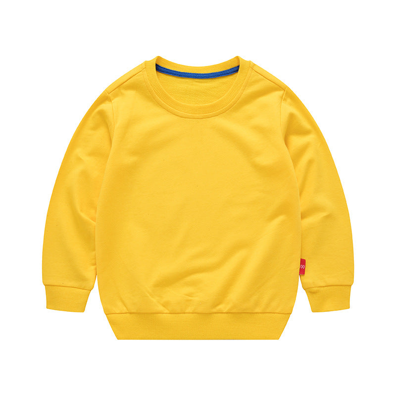 Boys' colorful, loose-fitting, round-neck long-sleeved sweater - YLORESHOP