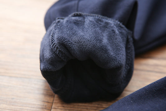 Cotton Sweatpants Big Autumn And Winter Children's All-in-one Fleece Cotton Pants - YLORESHOP