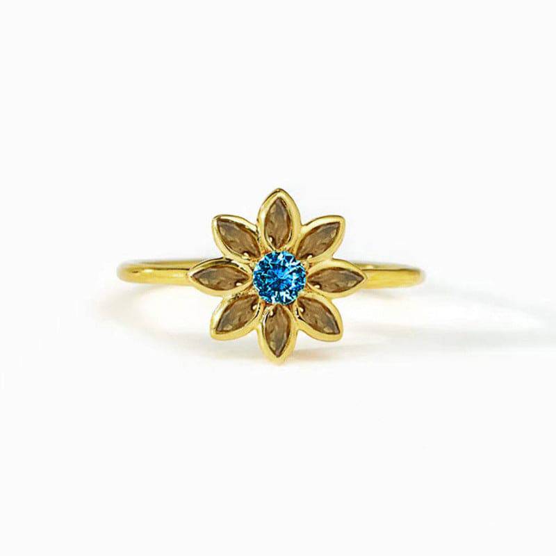 Flower Ring Female Fashion Inlaid Zircon - YLORESHOP