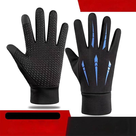 Warm Gloves Men's Full Finger Waterproof Fleece-lined - YLORESHOP