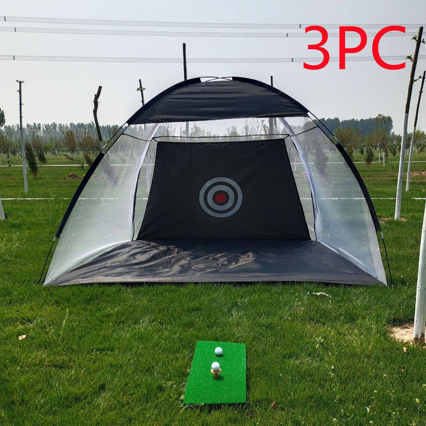 Golf Practice Net Tent Golf Hitting Cage Garden Grassland Practice Tent Golf Training Equipment Mesh Outdoor - YLORESHOP