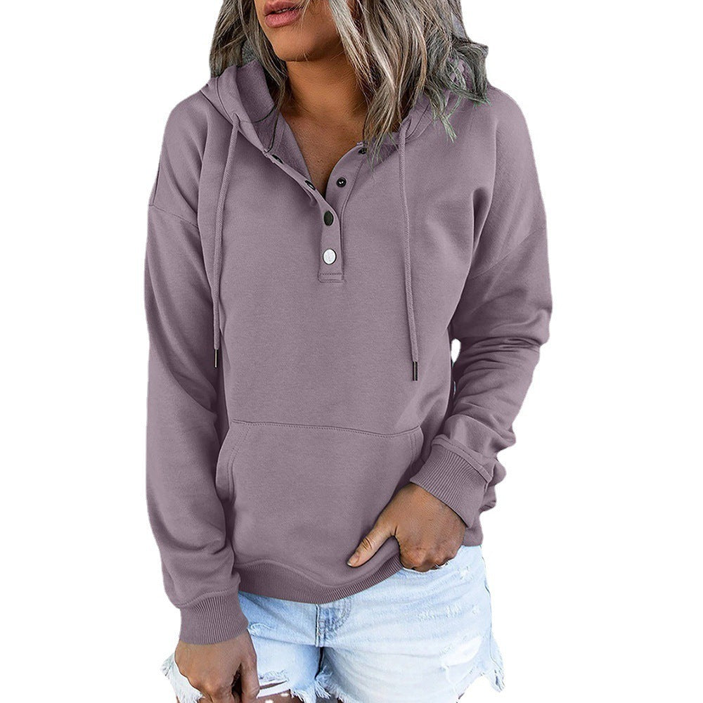 Women's Long-sleeved Coat Loose Casual Hooded Sweater - YLORESHOP