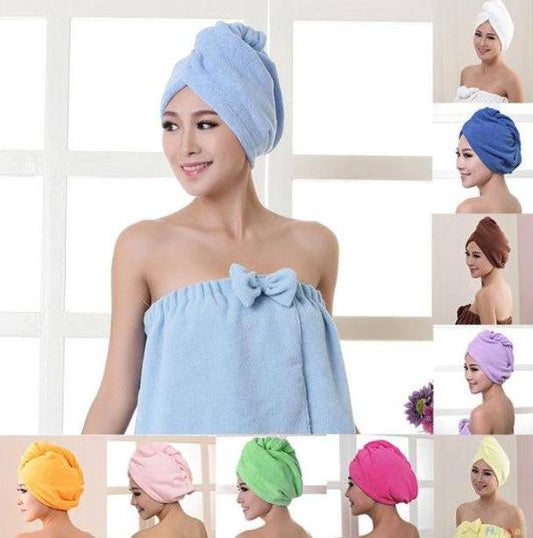 Women's Hair Dryer Cap, Absorbent Dry Hair Towel - YLORESHOP