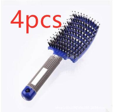 Hairbrush Anti Klit Brushy Haarborstel Women Detangler Hair Brush Bristle Nylon Scalp Massage  Teaser Hair Brush Comb - YLORESHOP