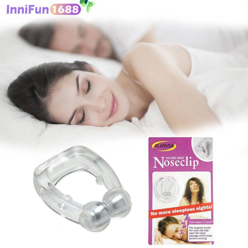 Silicone Magnetic Anti Snore Stop Snoring Nose Clip Sleep Tray Sleeping Aid Apnea Guard Night Device - YLORESHOP