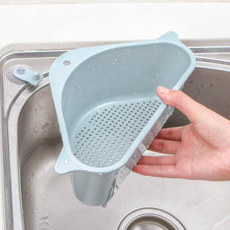 Kitchen Sink Multi-function Triangle Storage Rack Multi-purpose Dishwashing Sponge Drain Rack Storage Rack - YLORESHOP