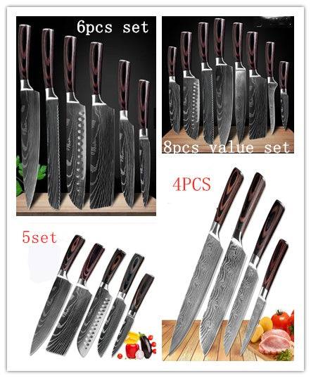 Carpenter's Special Set 6-piece Set 8-piece Set Knife Chef Knife Kitchen Knife Cooking - YLORESHOP