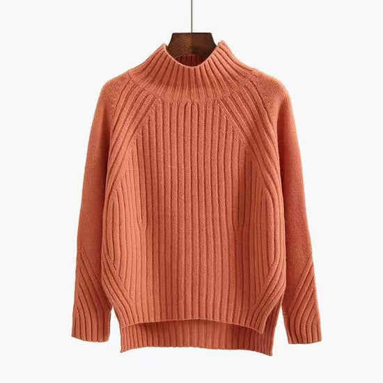Turtleneck Pullover Long-Sleeved Sweater - YLORESHOP