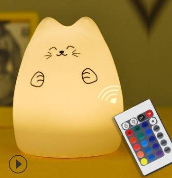 Luce notturna a LED con sensore tattile in silicone per bambini piccoli