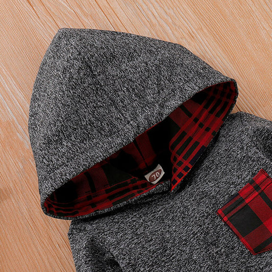 Baby Long Sleeve Plaid Sweater Set - YLORESHOP