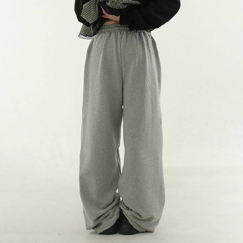 Design Twist Tie Drape Sports Pants Female - YLORESHOP