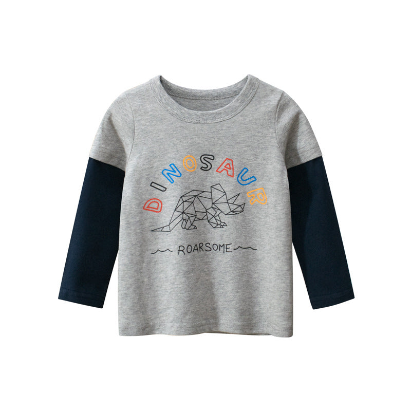 Baby clothes children's long-sleeved T-shirt boys bottoming shirt - YLORESHOP