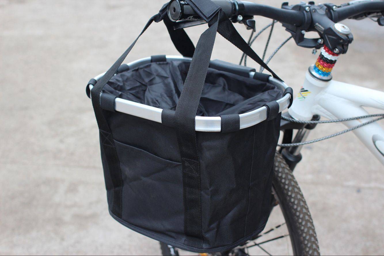 Bicycle Mountain Bike Front Bag Folding Basket  S41 46 Quick Release Front Bag - YLORESHOP