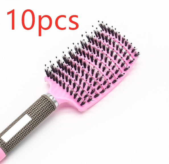 Hairbrush Anti Klit Brushy Haarborstel Women Detangler Hair Brush Bristle Nylon Scalp Massage  Teaser Hair Brush Comb - YLORESHOP