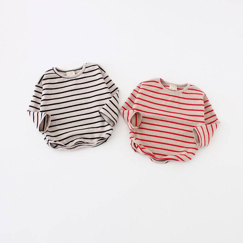 Fashion Striped Print Kids Baby Girls Clothes Cotton Long Sleeve T Shirts For Children Girls Autumn Spring Baby Clothing - YLORESHOP