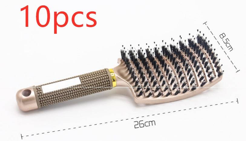 Hairbrush Anti Klit Brushy Haarborstel Women Detangler Hair Brush Bristle Nylon Scalp Massage  Teaser Hair Brush Comb - YLORESHOP