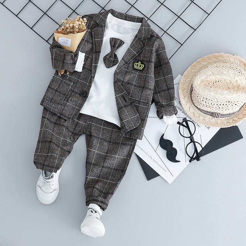 British small suit children's suit gentleman three-piece suit - YLORESHOP