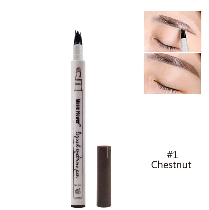 Waterproof Natural Eyebrow Pen Four-claw Eye Brow Tint Fork Tip Eyebrow Tattoo Pencil - YLORESHOP