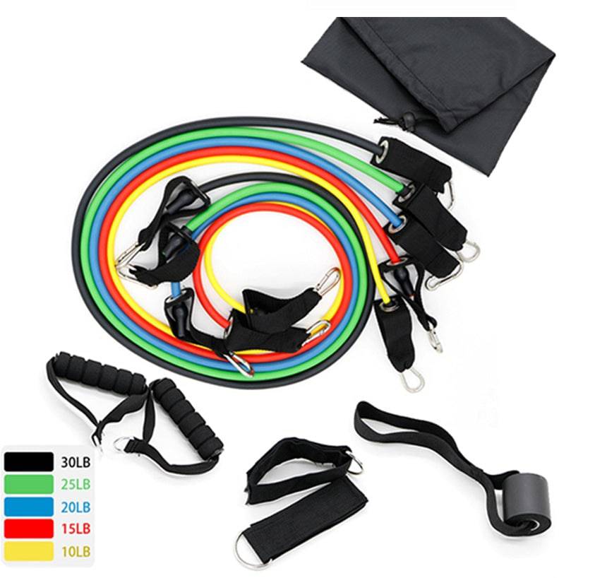 Latex Resistance Bands Workout Exercise Yoga Crossfit Fitness Tubes Pull Rope Fitness Exercise Equipment Tool - YLORESHOP