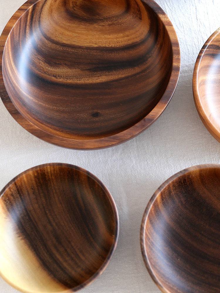 Acacia wooden bowl wooden tableware - YLORESHOP