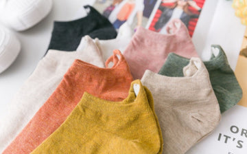 Heart embroidery sock sock casual cotton socks woman - YLORESHOP